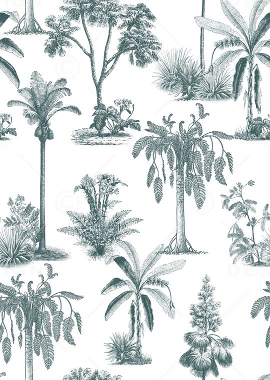 绿植树叶印花华亿平台图片