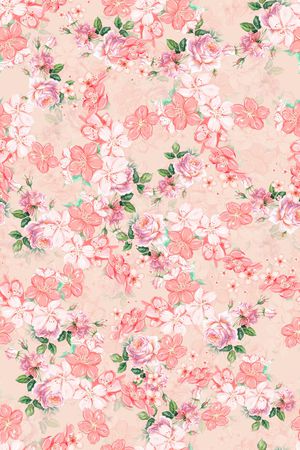 连衣裙印花华亿平台图片