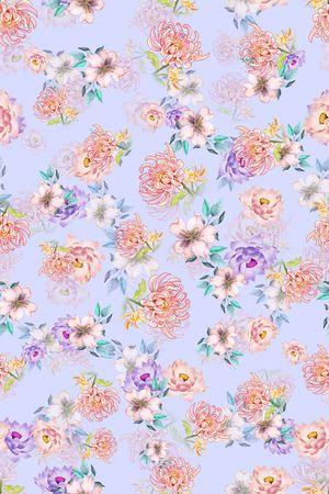 连衣裙印花华亿平台图片