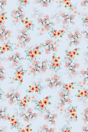 连衣裙印花华亿平台图片