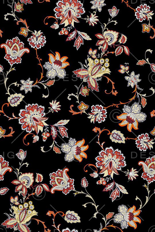 复古印花华亿平台图片