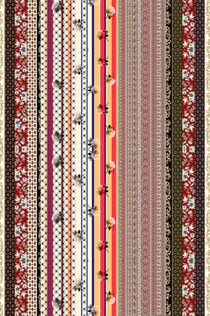 民族条纹印花华亿平台图片