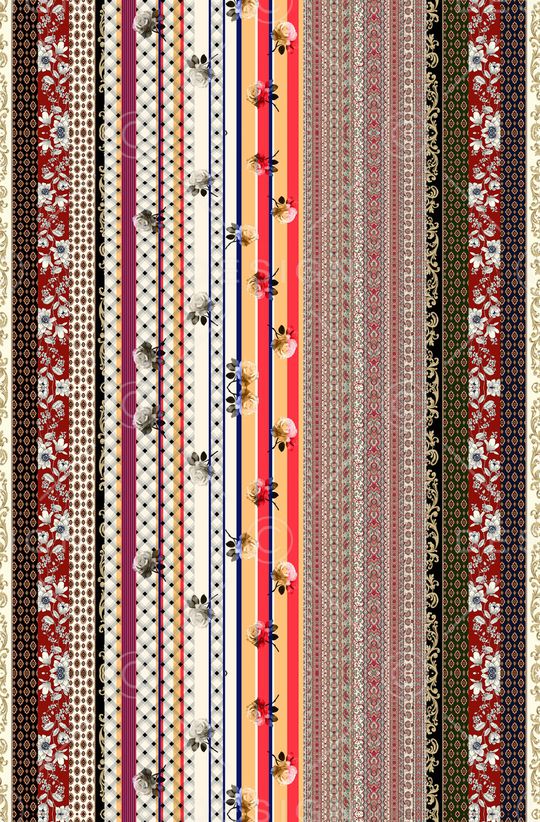 民族条纹印花华亿平台图片