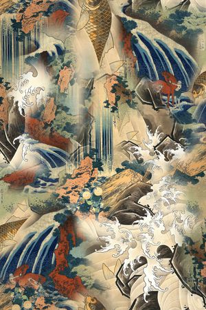 复古印花华亿平台图片