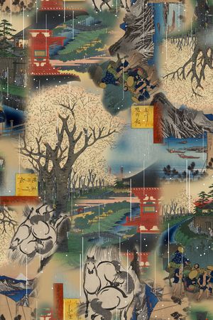 复古印花华亿平台图片