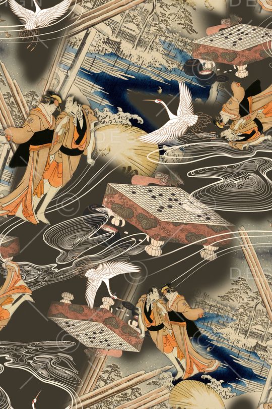 人物印花华亿平台图片