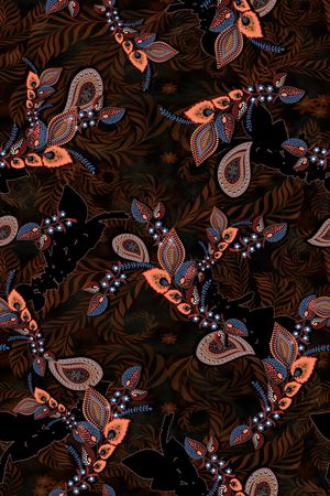 佩斯利印花华亿平台图片