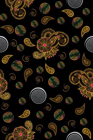 佩斯利印花华亿平台图片