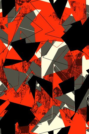 几何印花华亿平台图片