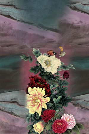 花卉印花华亿平台图片