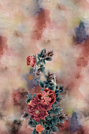 花卉印花华亿平台图片