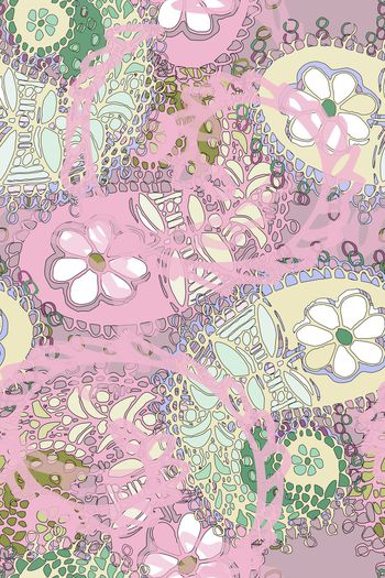 佩斯利印花华亿平台图片