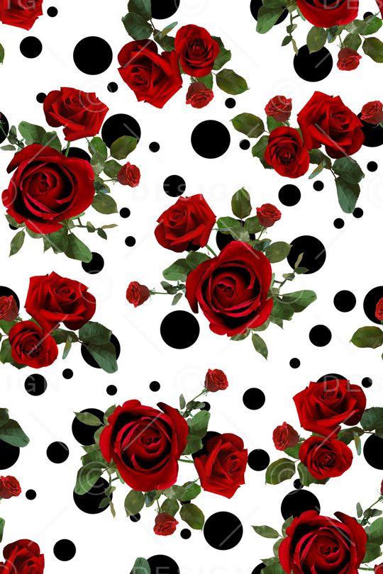 玫瑰花印花华亿平台图片