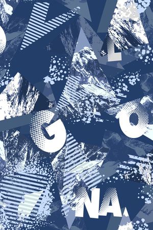 几何印花华亿平台图片