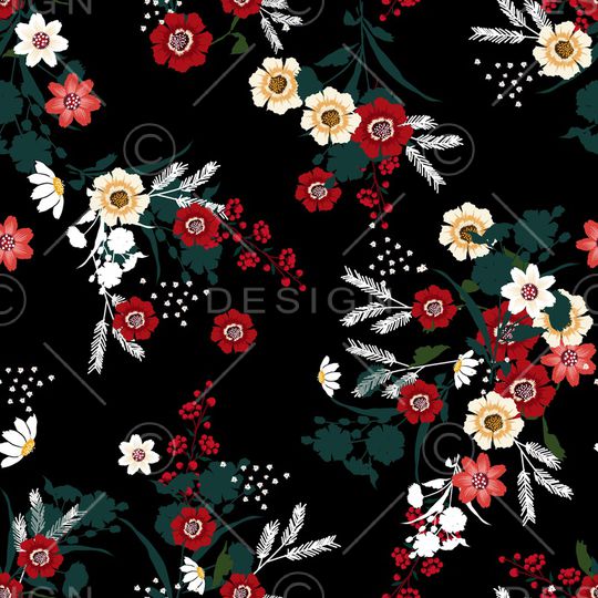 玉兰花印花华亿平台图片