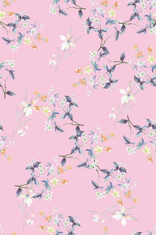 玉兰花印花华亿平台图片