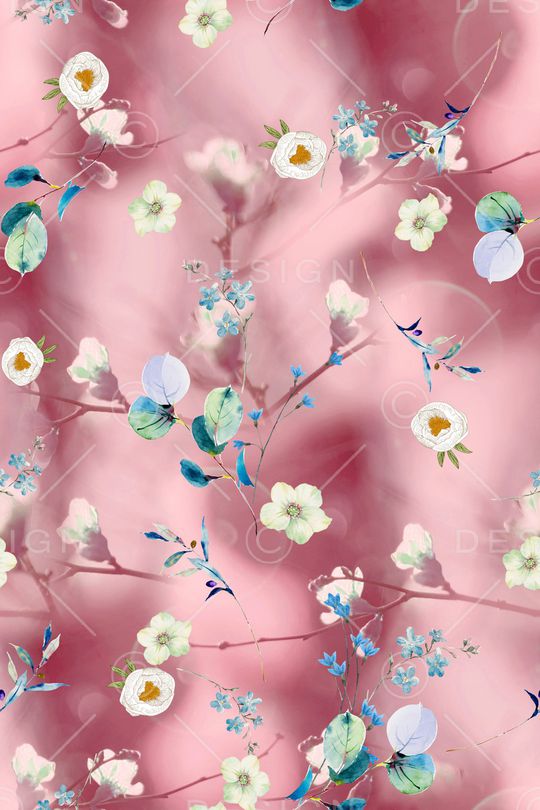 玉兰花印花华亿平台图片