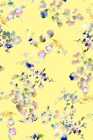 玉兰花印花华亿平台图片