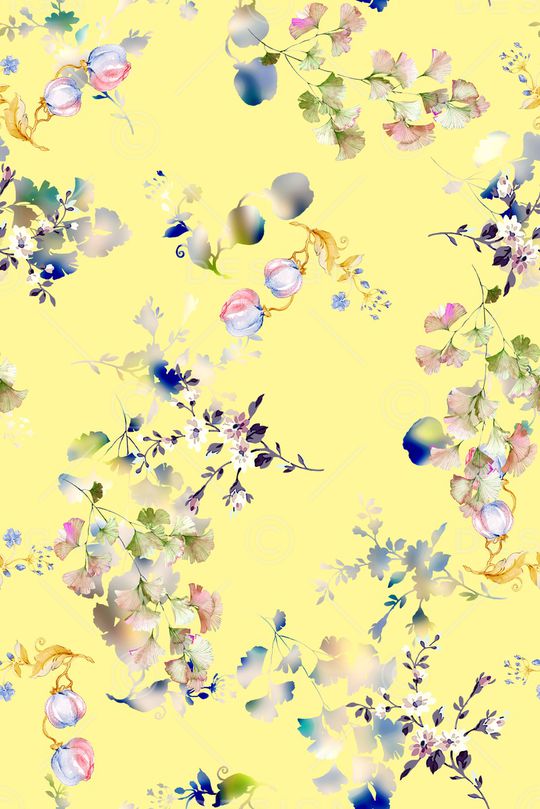 玉兰花印花华亿平台图片