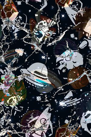 涂鸦印花华亿平台图片