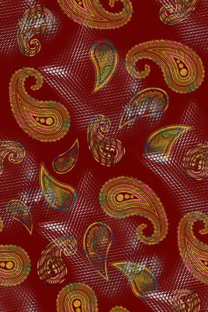 佩斯利印花华亿平台图片