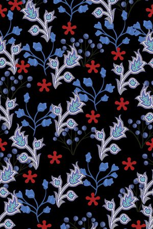 抽象花卉印花华亿平台图片