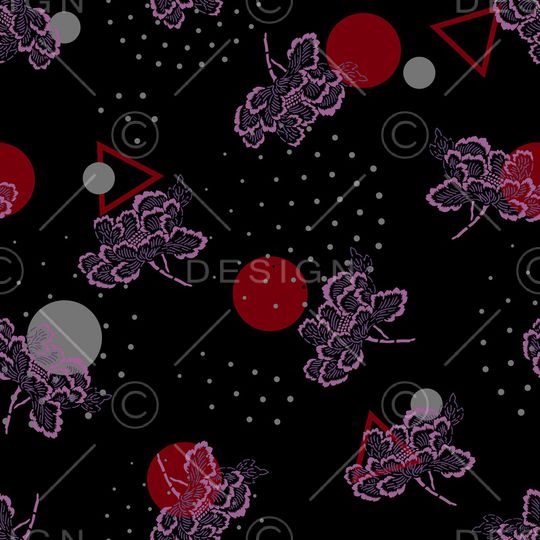 几何印花华亿平台图片