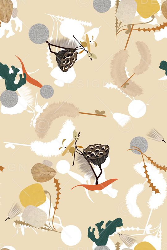 玉兰花印花华亿平台图片