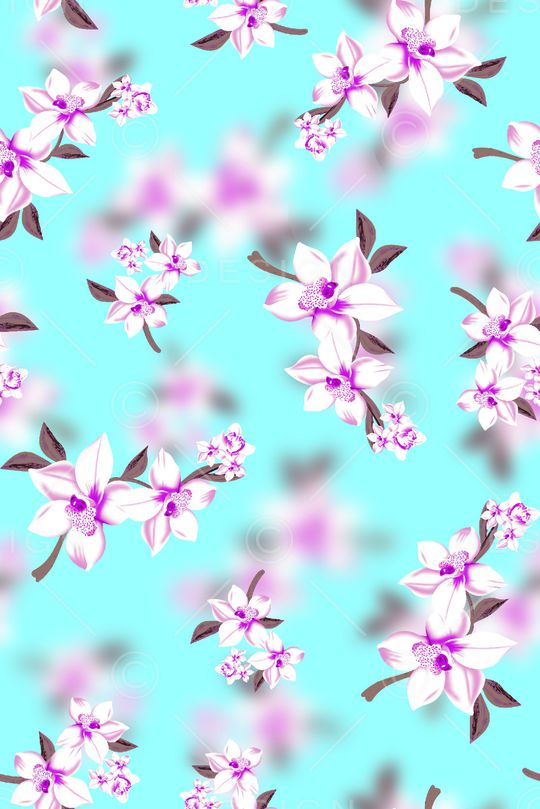 玉兰花印花华亿平台图片