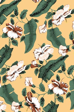 玉兰花印花华亿平台图片