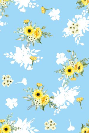 玉兰花印花华亿平台图片