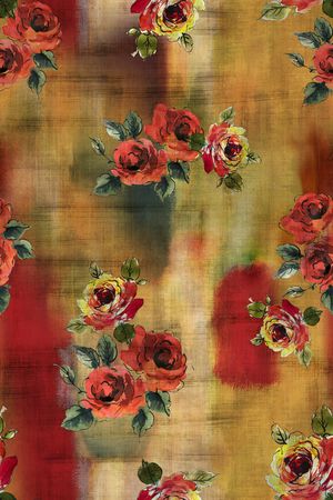 抽象花卉印花华亿平台图片