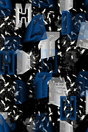 几何印花华亿平台图片