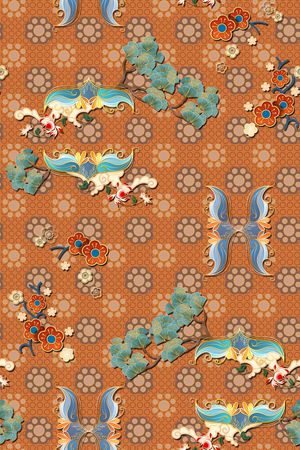 中国风华亿平台印花华亿平台图片