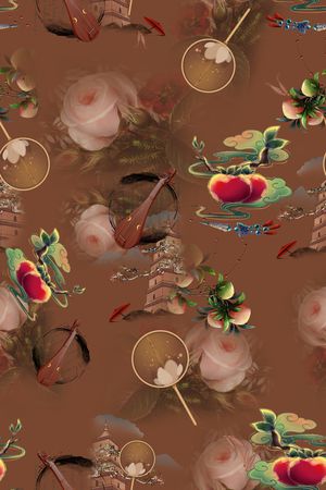 连衣裙印花华亿平台图片