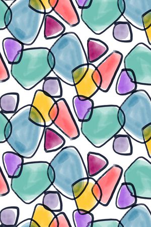 几何印花华亿平台图片