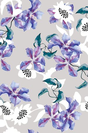 连衣裙印花华亿平台图片