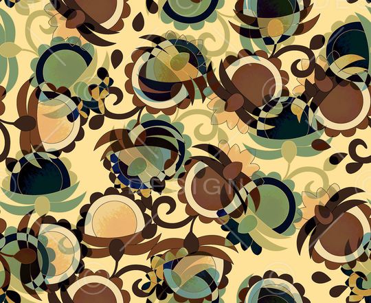 连衣裙印花华亿平台图片