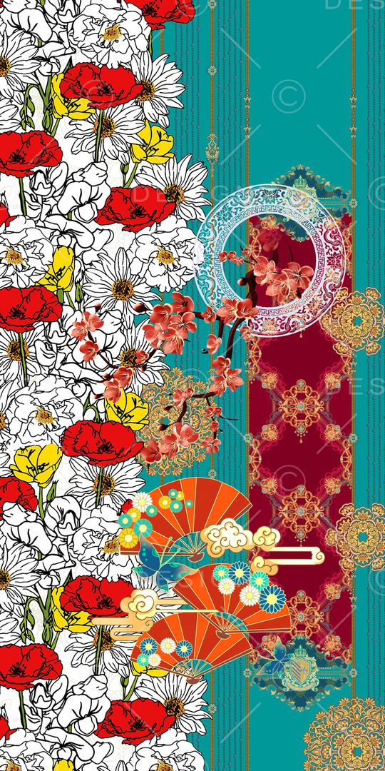 几何印花华亿平台图片