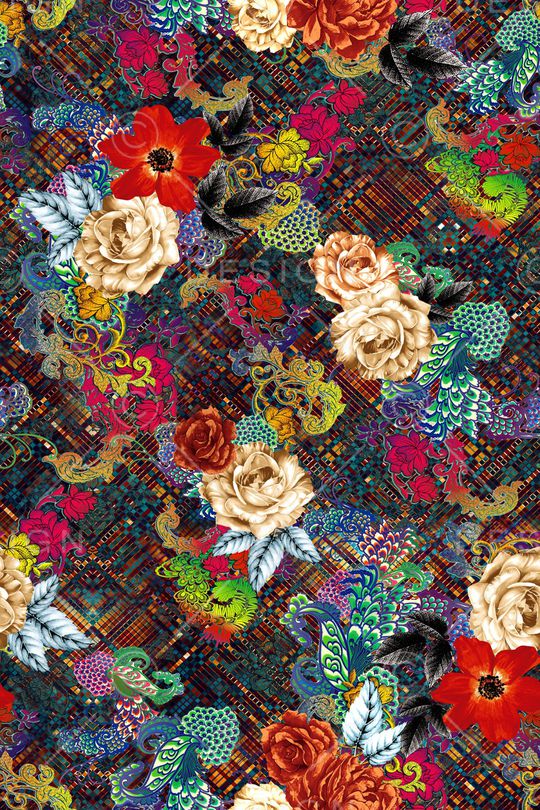 几何印花华亿平台图片