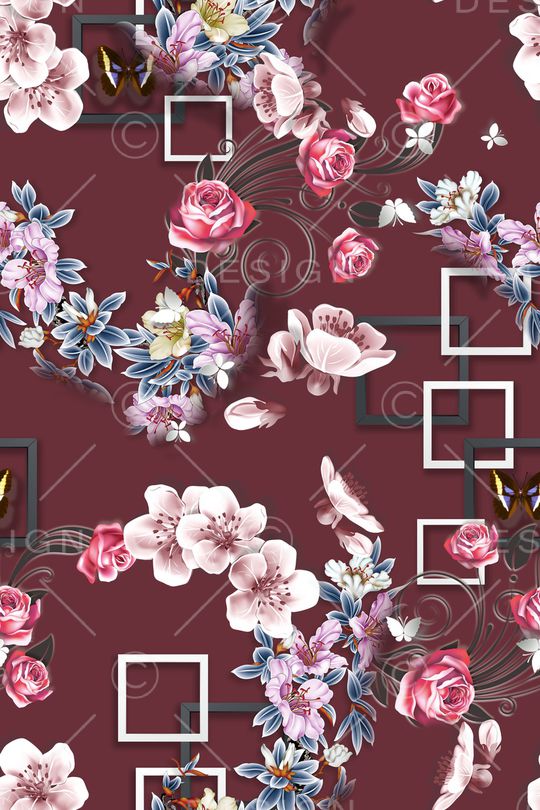 几何印花华亿平台图片