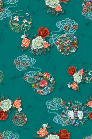 祥云印花华亿平台图片