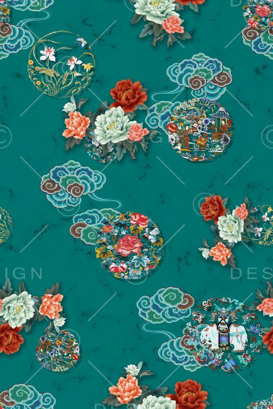 祥云印花华亿平台图片