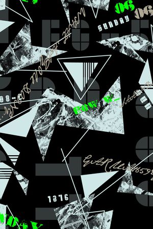 几何印花华亿平台图片