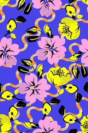 纯底花印花华亿平台图片