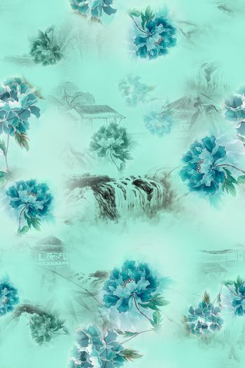 旗袍印花华亿平台图片