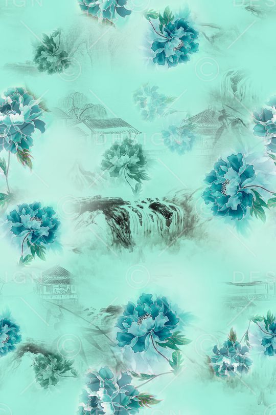 旗袍印花华亿平台图片