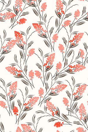 清爽底花卉印花华亿平台图片