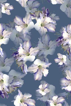 清爽底花卉印花华亿平台图片