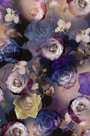 花卉印花华亿平台图片